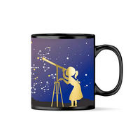 LONČEK ZA KAVO    325 ml      - večbarvno, Basics, keramika (8,3/10,5/12,4cm) - Kikkerland