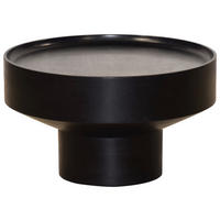 COUCHTISCH Akazie vollmassiv 70/70/42 cm rund Schwarz  - Schwarz, Design, Holz (70/70/42cm) - Ambia Home