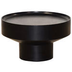 COUCHTISCH Akazie vollmassiv 70/70/42 cm rund Schwarz  - Schwarz, Design, Holz (70/70/42cm) - Ambia Home