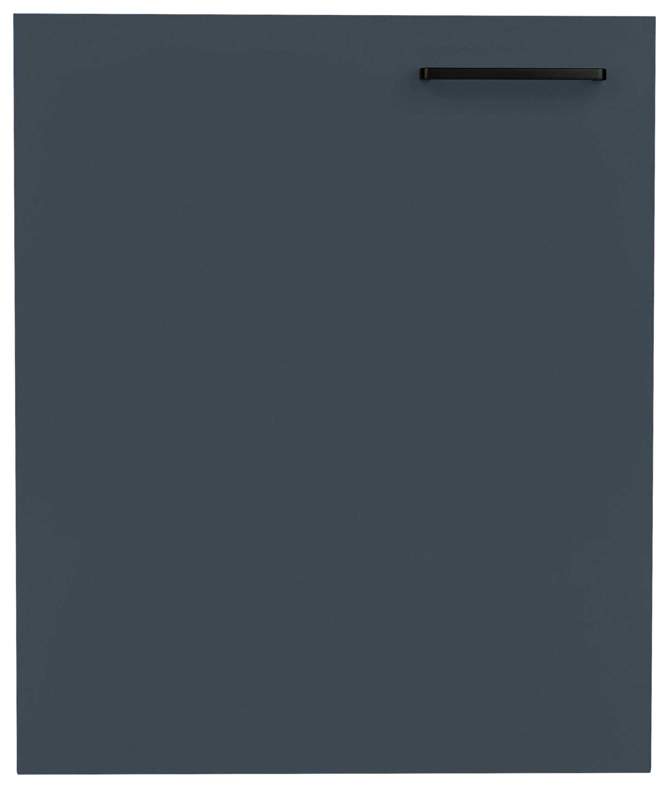 KÜCHENSCHRANKFRONT 60/72/1,9 cm  in Blau  - Blau/Schwarz, MODERN, Holzwerkstoff/Metall (60/72/1,9cm) - Nobilia