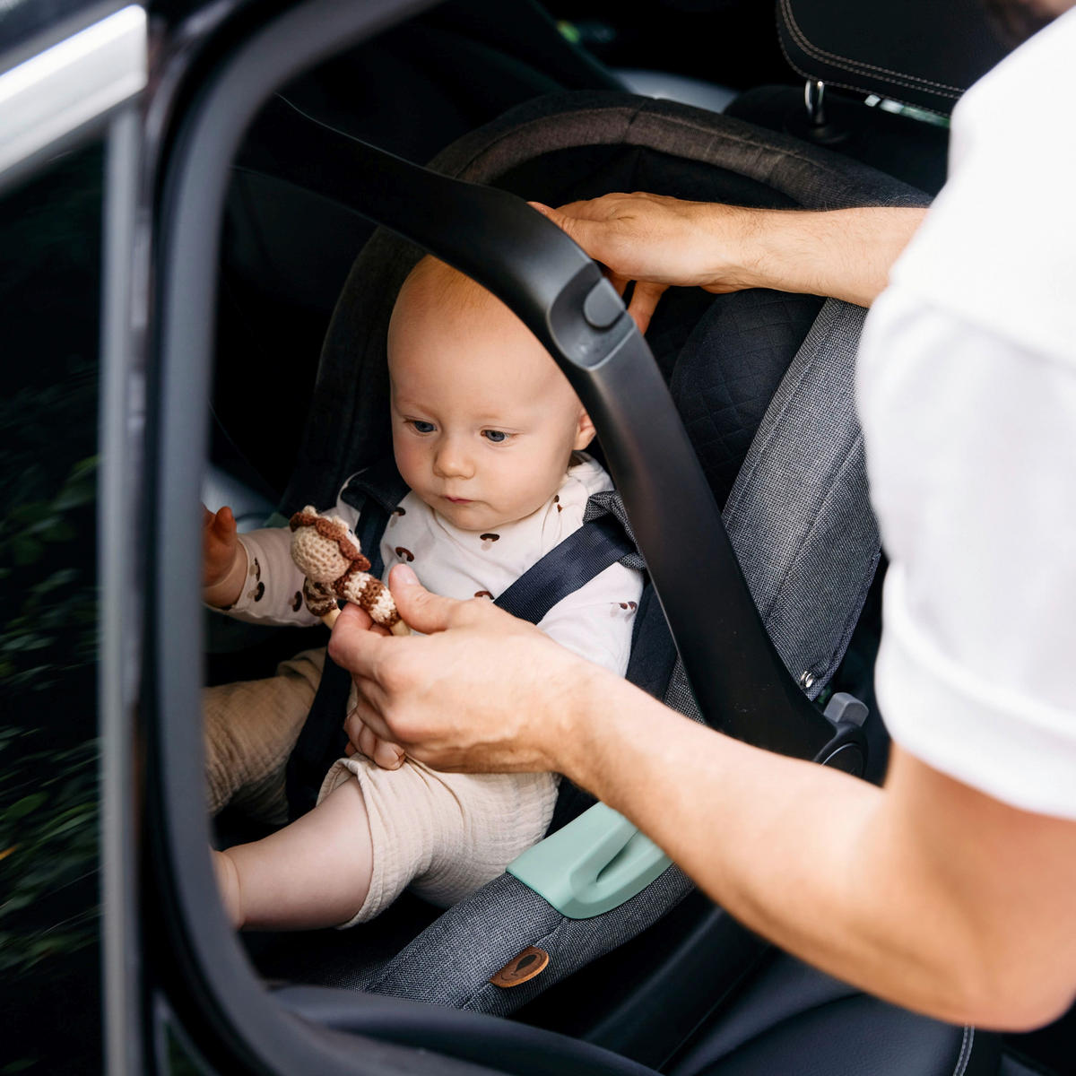 BABYSCHALE TULIP   - Schwarz, Basics, Kunststoff/Textil (64/44/59cm) - ABC Design