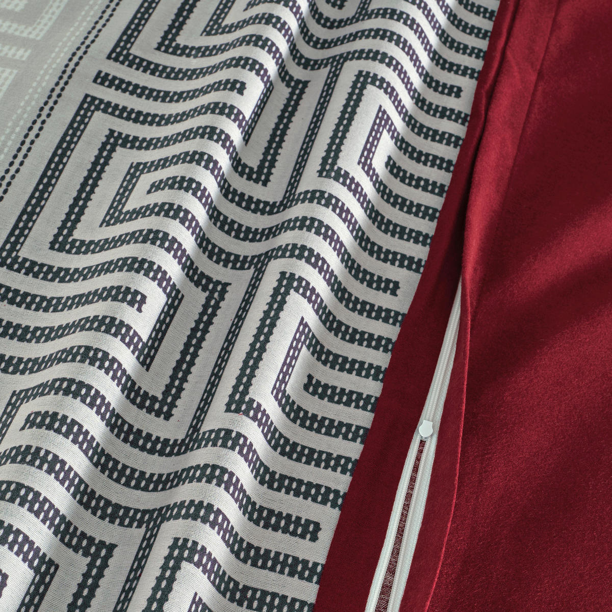 BETTWÄSCHE Flanell 200/200 cm  - Weinrot, Design, Textil (200/200cm) - Florella