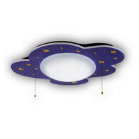 KINDERDECKENLEUCHTE Sternenhimmel 74/57/10 cm   - Multicolor, Design, Holz/Kunststoff (74/57/10cm)