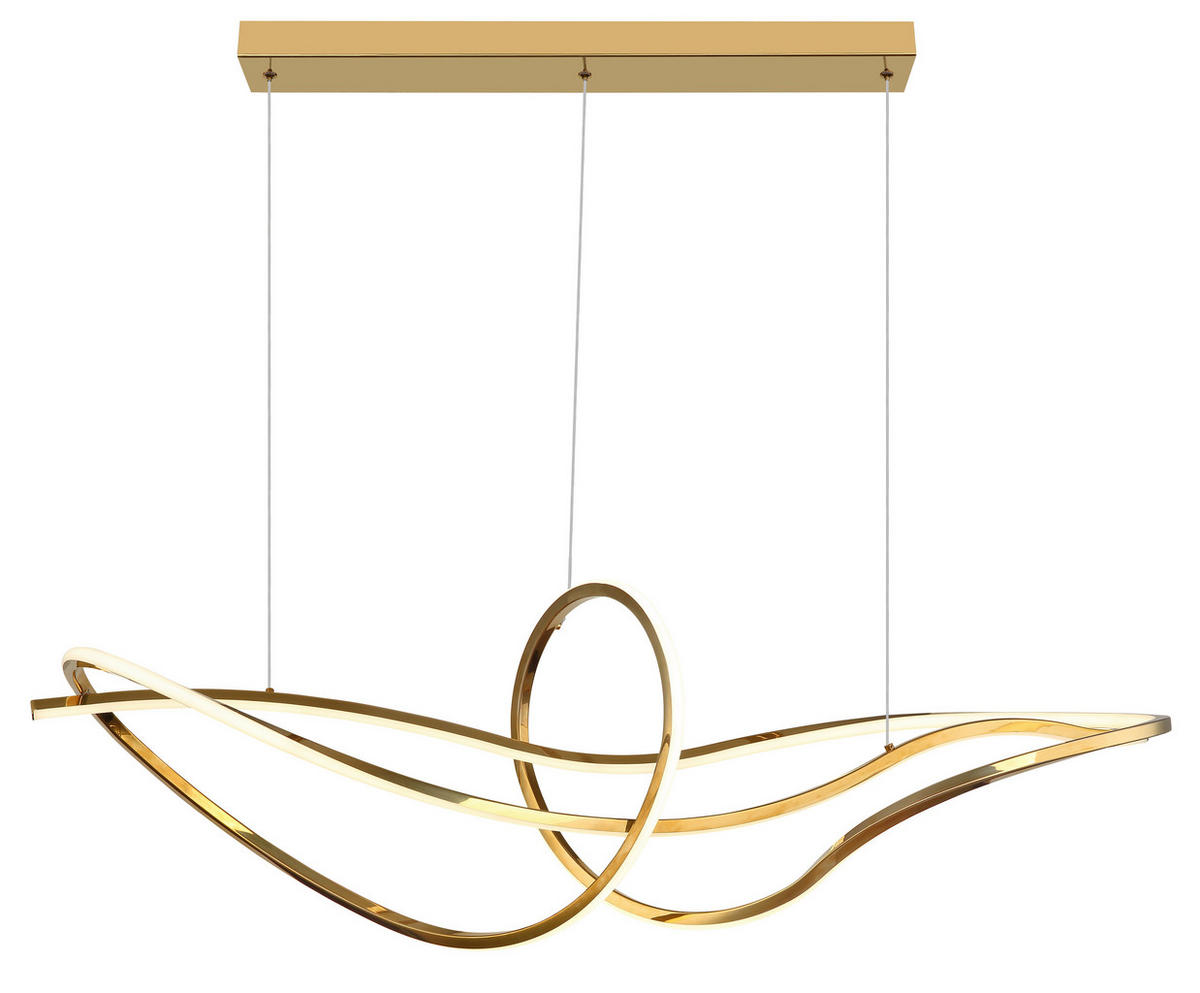 VISEČA LED-SVETILKA  IDUNA //2700-6000 K/230 V/ - barve kroma/bela, Design, kovina/umetna masa (110/33/120cm) - Globo