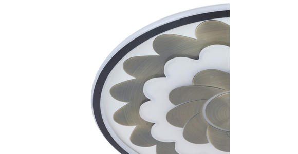 LED-DECKENLEUCHTE 58/5,5 cm - Messingfarben/Schwarz, LIFESTYLE, Kunststoff/Metall (58/5,5cm) - Dieter Knoll