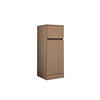 OLDALSZEKRÉNY 30/82/33,5 cm  - ezüst/tölgyfa, Basics, faalapú anyag (30/82/33,5cm) - Welnova