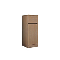 OLDALSZEKRÉNY 30/82/33,5 cm  - ezüst/tölgyfa, Basics, faalapú anyag (30/82/33,5cm) - Welnova