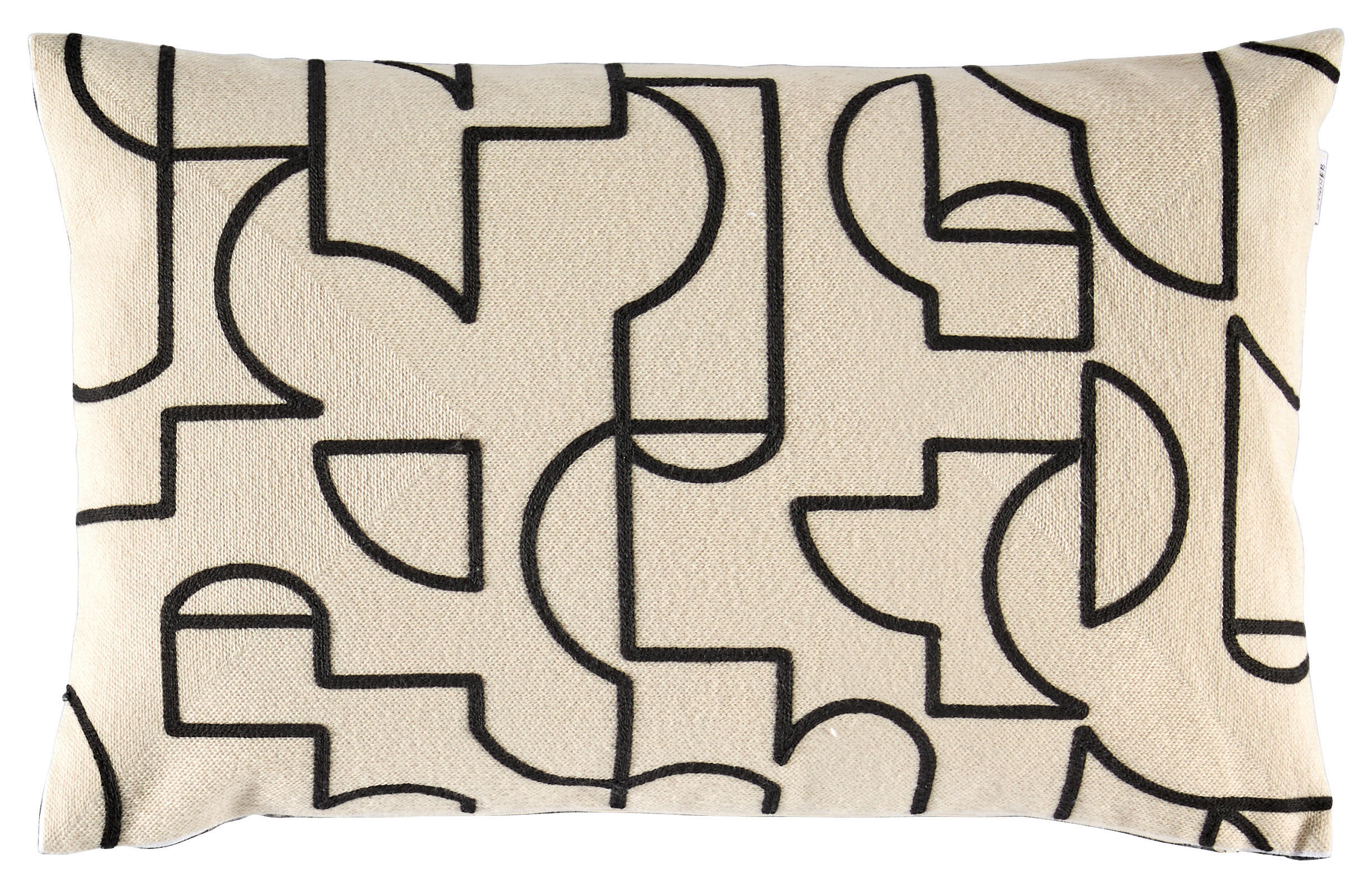 KISSENHÜLLE SW-Frame anthrazit 58/38 cm  - Anthrazit/Creme, Design, Kunststoff/Textil (58/38cm) - Schöner Wohnen