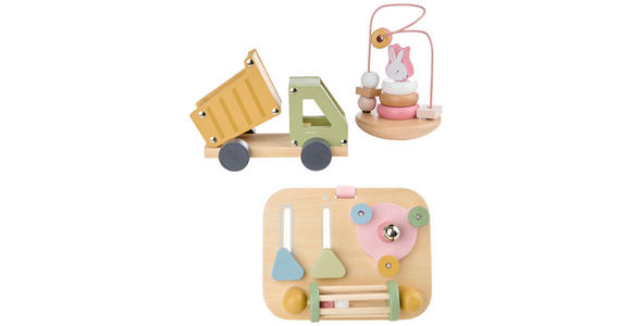 KINDERSPIELSET - Multicolor/Naturfarben, Basics, Holz/Holzwerkstoff - My Baby Lou
