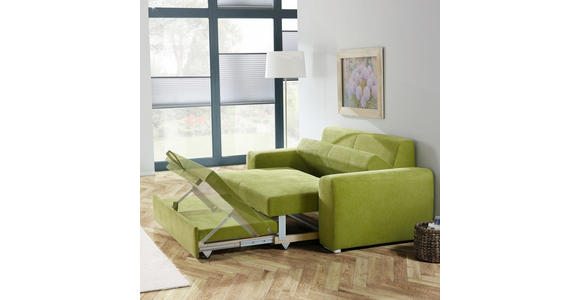 SCHLAFSOFA in Textil Hellgrau - Chromfarben/Hellgrau, Design, Holz/Textil (199/92/97cm) - Hom`in