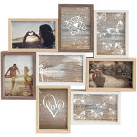 COLLAGEN-BILDERRAHMEN  Braun  - Braun, Basics, Holzwerkstoff (45/45cm) - Nielsen