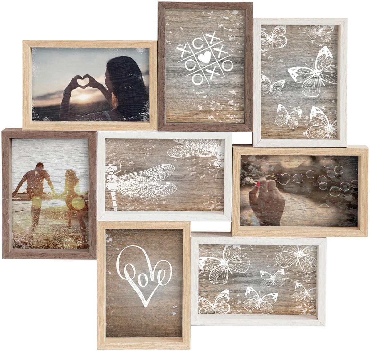 COLLAGEN-BILDERRAHMEN  Braun  - Braun, Basics, Holzwerkstoff (45/45cm) - Nielsen