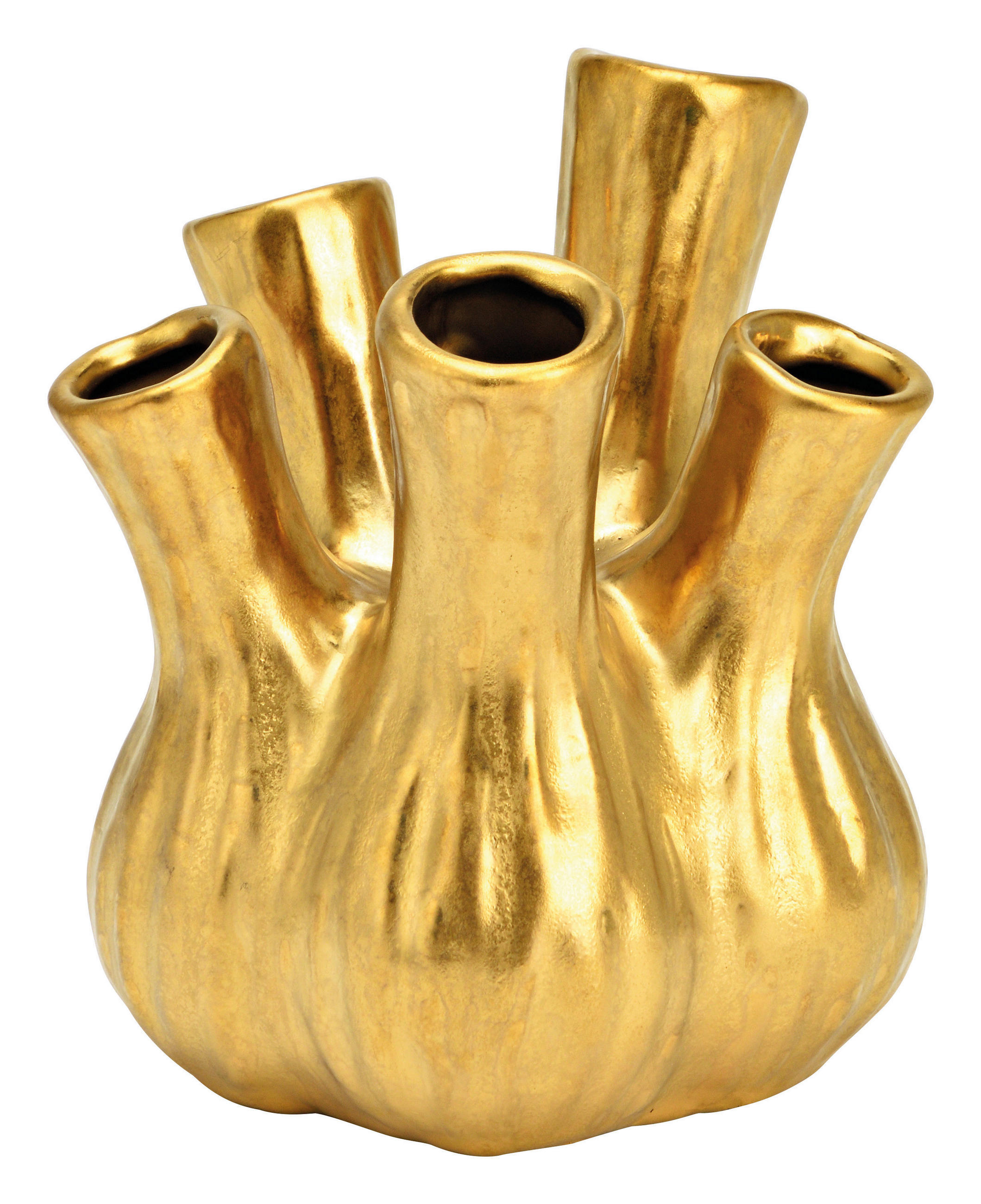DEKOVASE  - Goldfarben, Basics, Keramik (13/16/13cm)