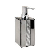 SZAPPANADAGOLÓ műanyag, Üveg  - szürke, Basics, műanyag/Üveg (7/18/6cm) - Sadena