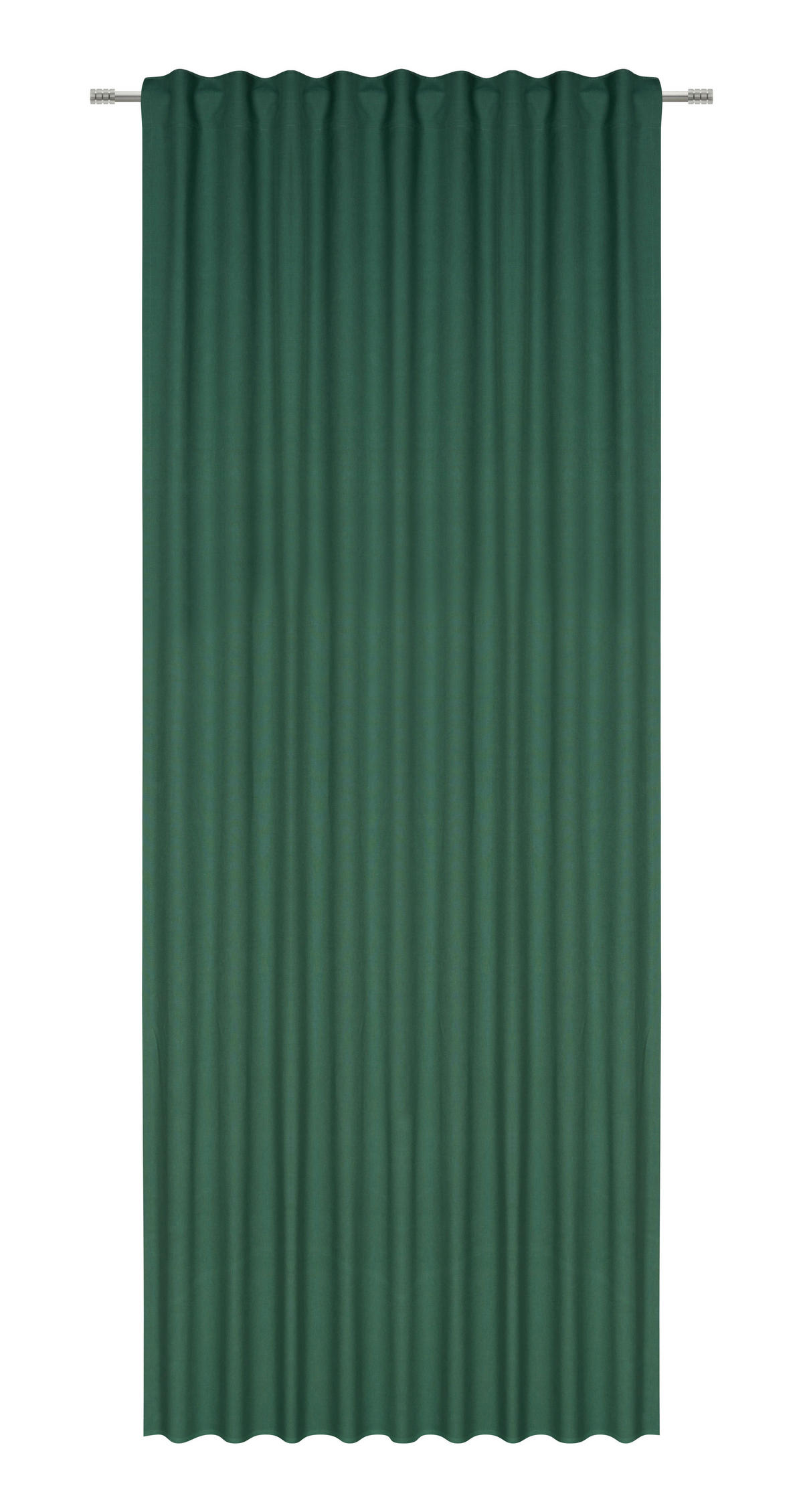 HOTOVÝ ZÁVĚS, neprůsvitné, 140/255 cm - tmavě zelená, Basics, textil (140/255cm) - Bio:Vio