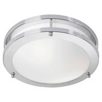 LED-DECKENLEUCHTE TÄBY 25/8.5/25 cm   - Chromfarben/Weiß, Basics (25/8.5/25cm) - Markslöjd
