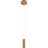 HÄNGELEUCHTE Madera - Eiche 10/90-140 cm   - Eichefarben/Weiß, Natur, Holz (10/90-140cm)