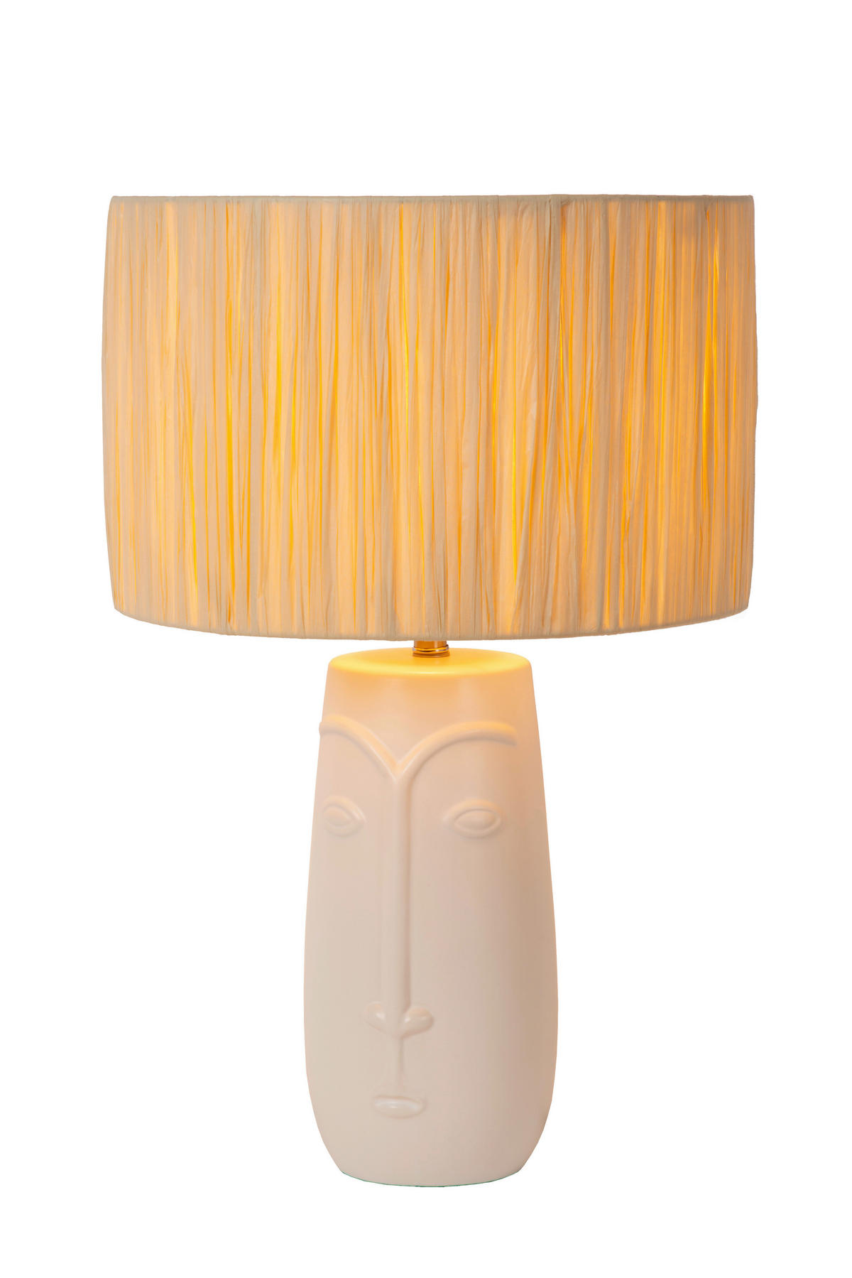 TISCHLEUCHTE Viso 36/36/56 cm  - Weiß, Design, Keramik (36/36/56cm) - Lucide