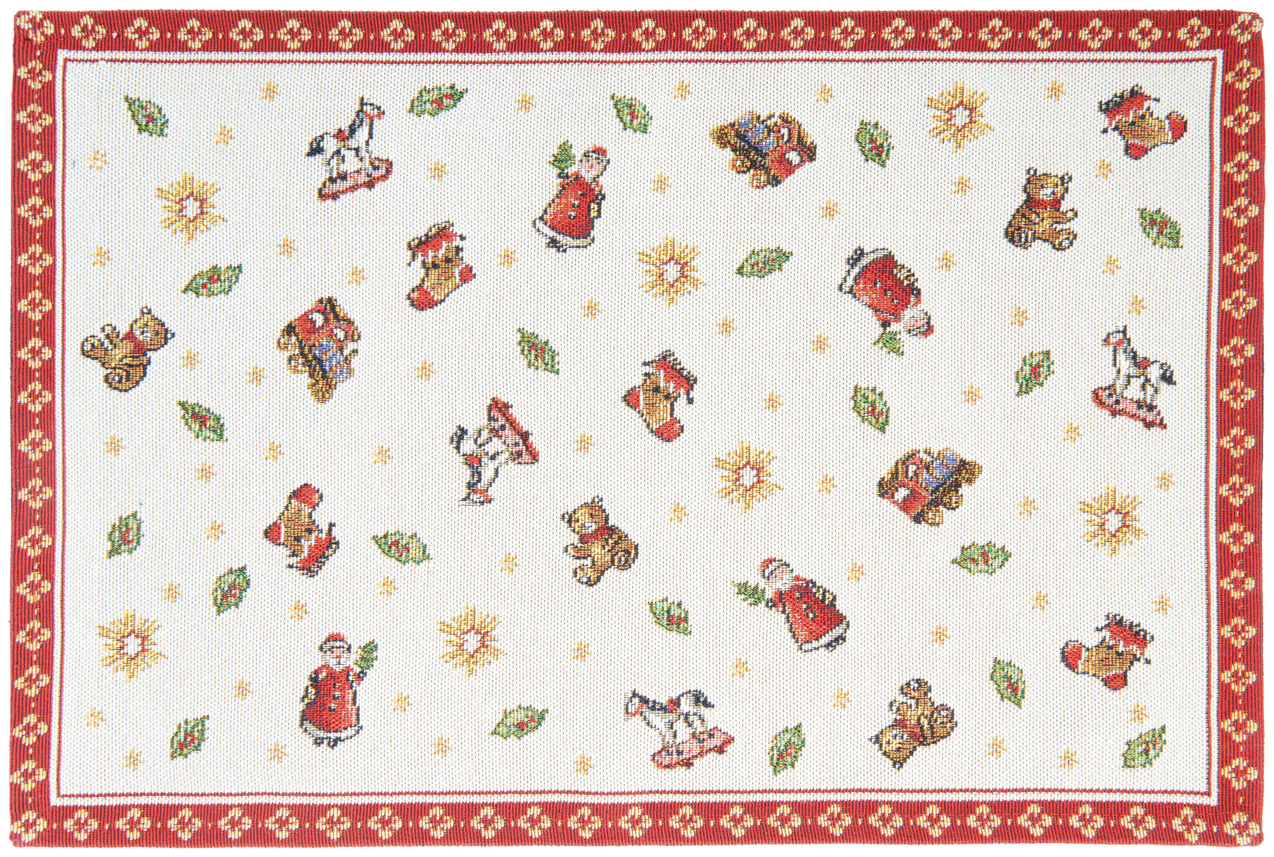 PLATZDECKCHEN Toy´s Delight Textil Creme, Rot 32/48 cm - Rot/Creme, Design, Textil (32/48cm) - Villeroy & Boch
