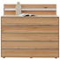 KOMMODE Buche massiv Buchefarben - Chromfarben/Buchefarben, KONVENTIONELL, Holz/Metall (127,2/93,3/45,3cm) - VALNATURA