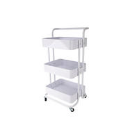 Cărucior Pentru Servit in alb  - alb, Basics, metal (43/32/86cm) - Echtwerk