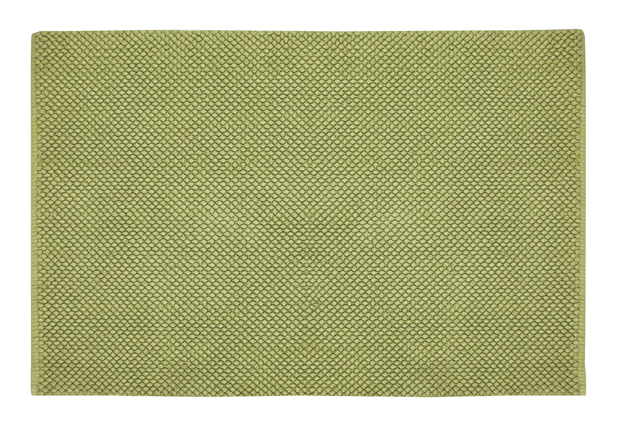 FÜRDŐSZOBASZŐNYEG  50/60 cm  zöld, világoszöld   - világoszöld/zöld, Basics, textil (50/60cm) - Kleine Wolke