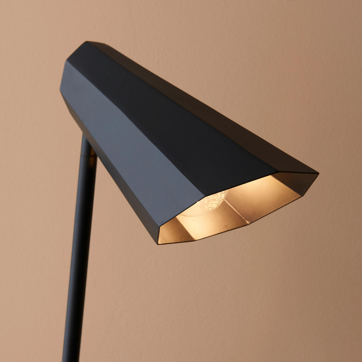 TISCHLEUCHTE 18/61 cm   - Schwarz/Nickelfarben, KONVENTIONELL, Metall (18/61cm) - ENDON