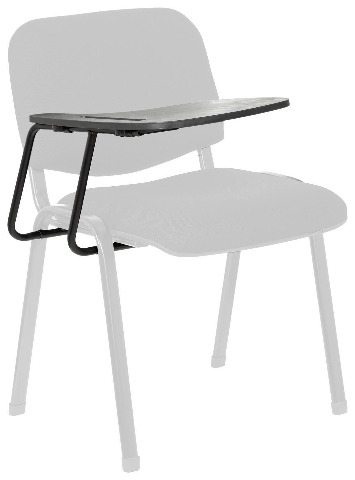 Schreibtablett 30/40/20 cm Schwarz  - Schwarz, Basics, Kunststoff/Metall (30/40/20cm) - MID.YOU