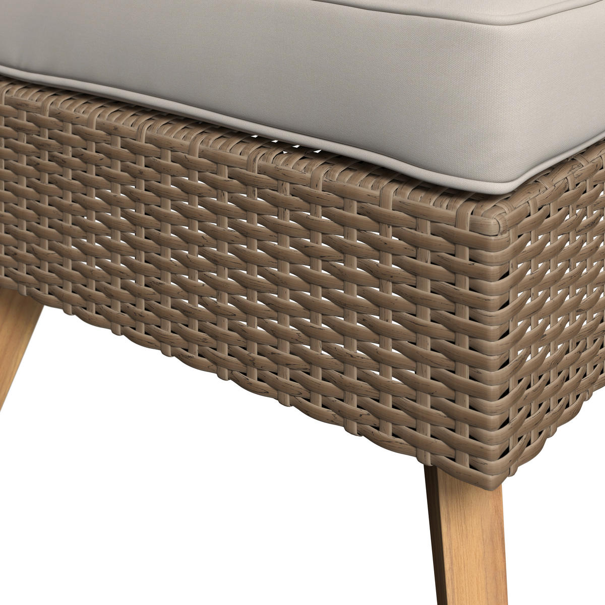 GARTENSET  - Beige, Natur, Textil/Metall (165,5/64/86cm) - Ambia Garden