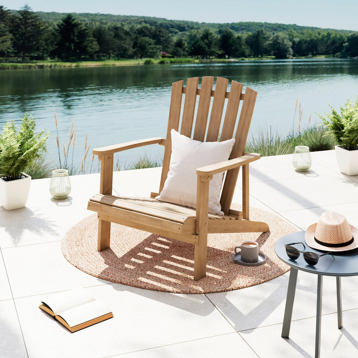 GARTEN-RELAXSESSEL 67/74/85 cm  - Akaziefarben, MODERN, Holz (67/74/85cm) - Ambia Garden
