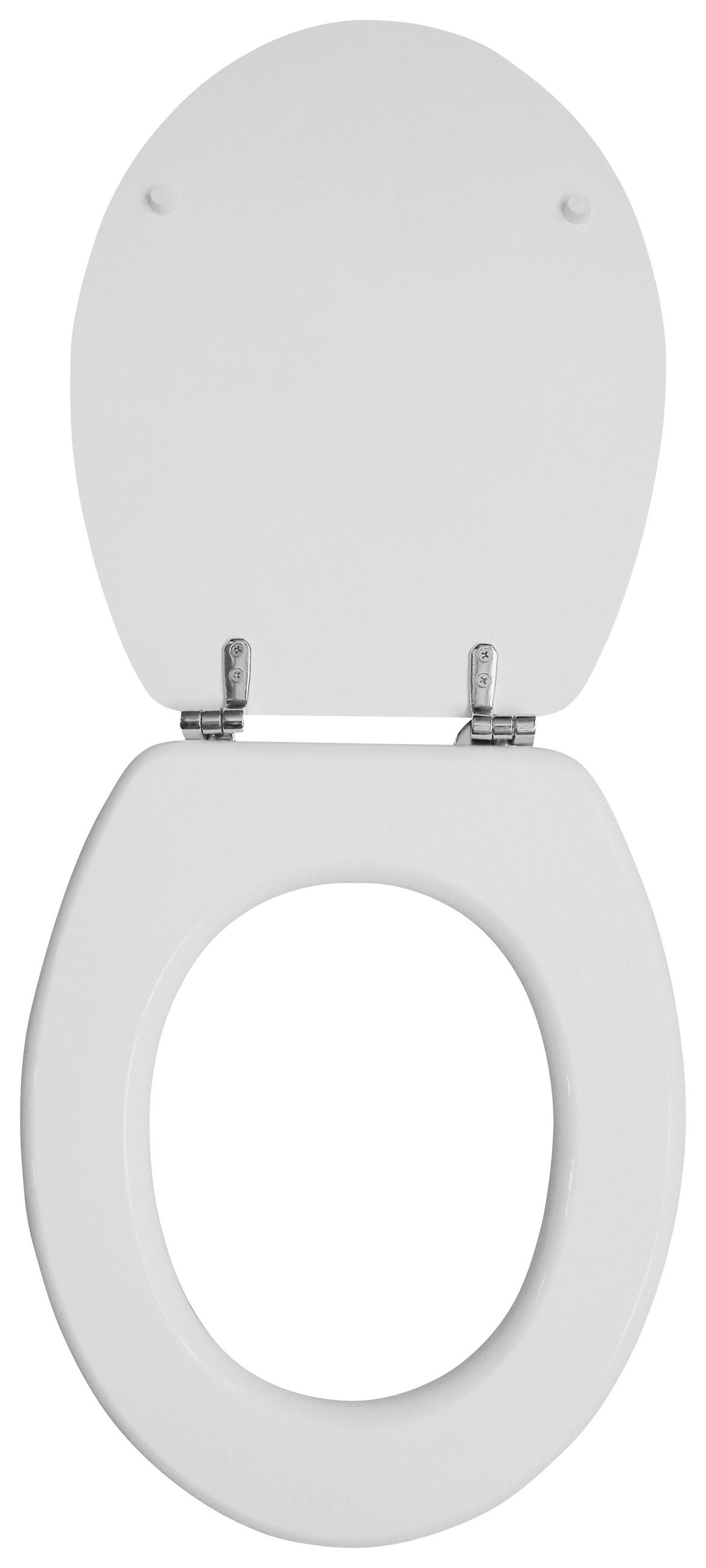 WC-SITZ - Weiß, Basics, Holzwerkstoff (35,8/5,8/44cm) - Sadena