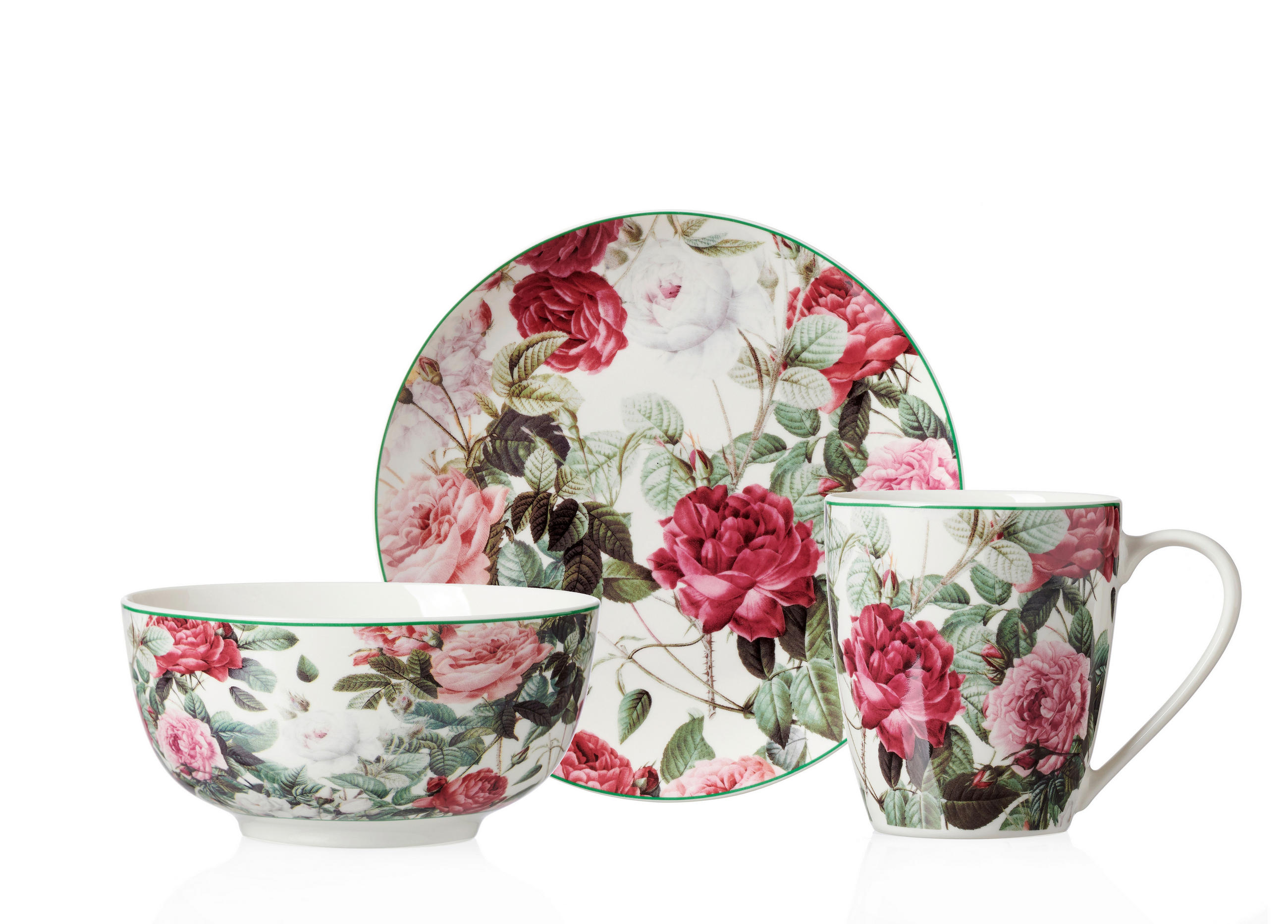 SERVICIU PENTRU MICUL DEJUN  - alb/multicolor, Trend, ceramică - Landscape