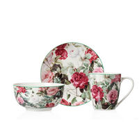 SERVICIU PENTRU MICUL DEJUN  - alb/multicolor, Trend, ceramică - Landscape