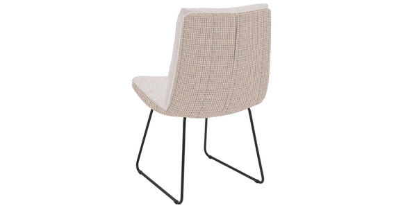 STUHL - Hellgrau/Schwarz, Design, Textil/Metall (50/90/68cm) - Valnatura