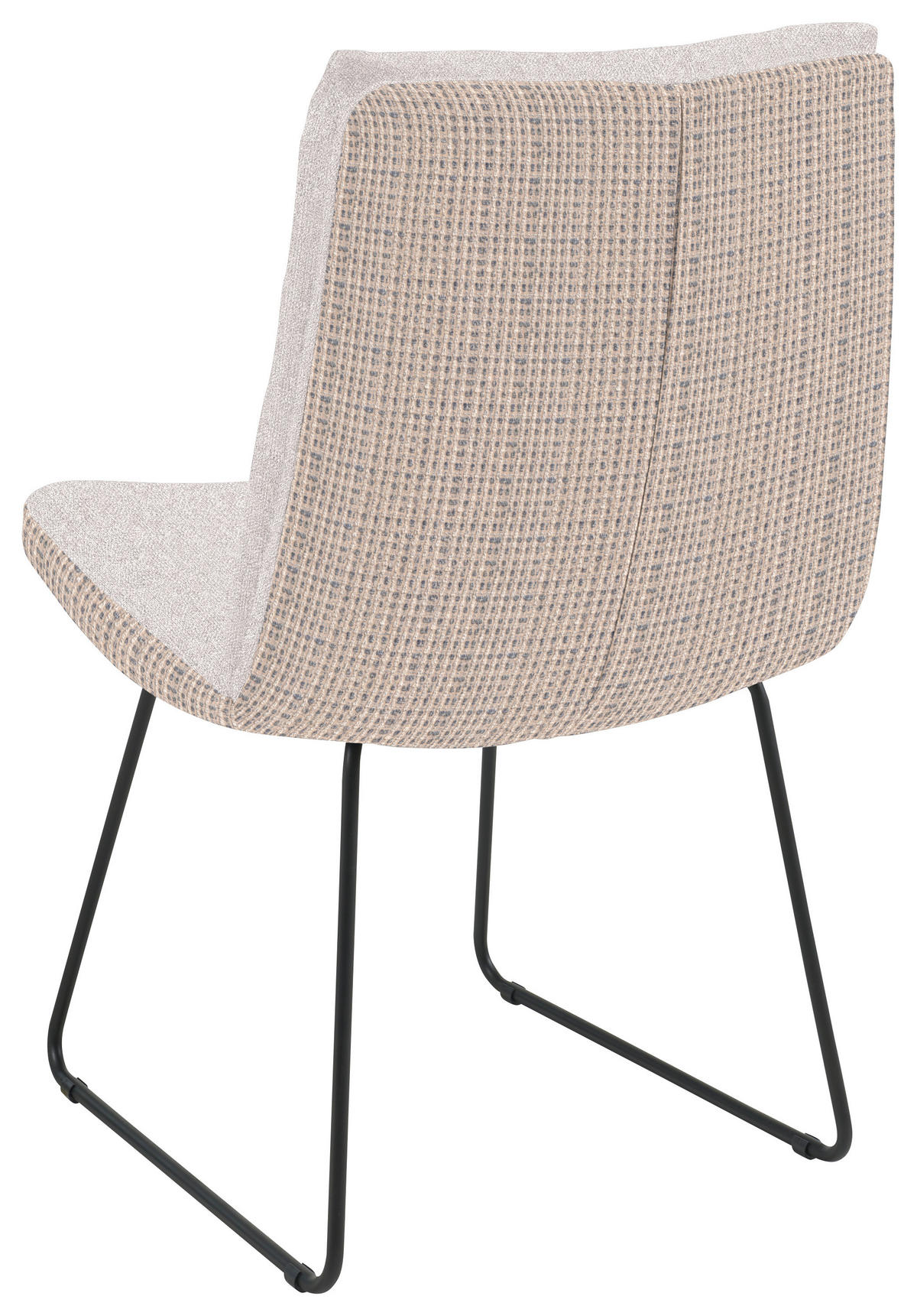 STUHL - Hellgrau/Schwarz, Design, Textil/Metall (50/90/68cm) - Valnatura