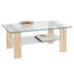 COUCHTISCH in Glas, Holzwerkstoff 110/65/45 cm - Eichefarben/Weiß, Design, Glas/Holzwerkstoff (110/65/45cm) - Carryhome COUCHTISCH in Glas, Holzwerkstoff 110/65/45 cm - Eichefarben/Weiß, Design, Glas/Holzwerkstoff (110/65/45cm) - Carryhome