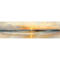 ALUMINIUMBILD Strand & Meer  - Multicolor, Basics, Metall (180/50/2cm) - Euroart