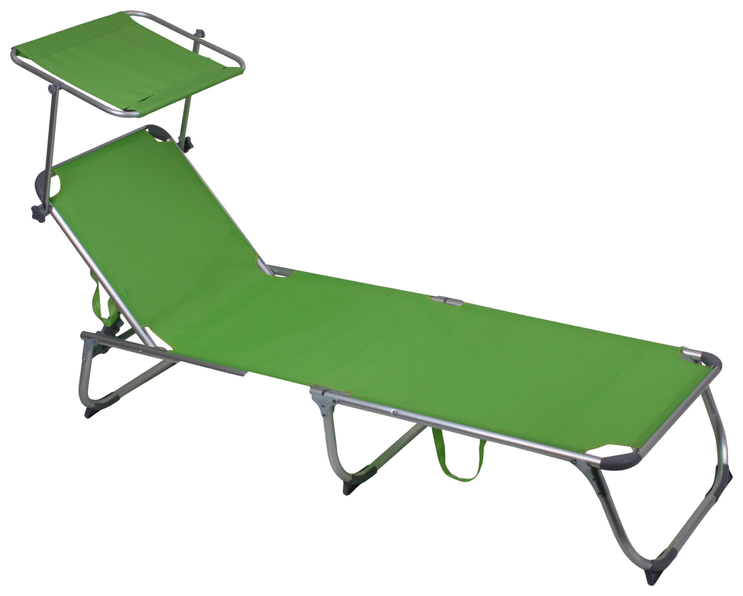Gardenson Sonnenliege Grün, Grau 61x30x188 cm