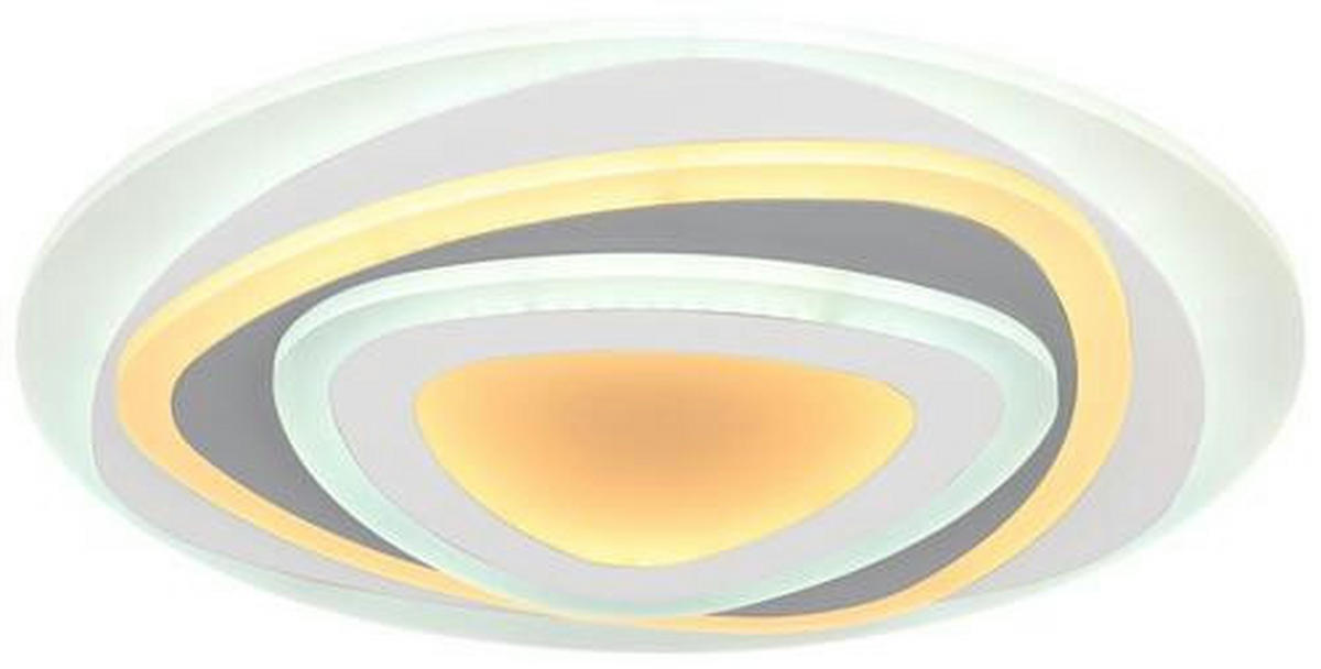 LED-DECKENLEUCHTE 46 W  50/6 cm    - Weiss/Anthrazit, Design, Kunststoff/Metall (50/6cm) - Globo