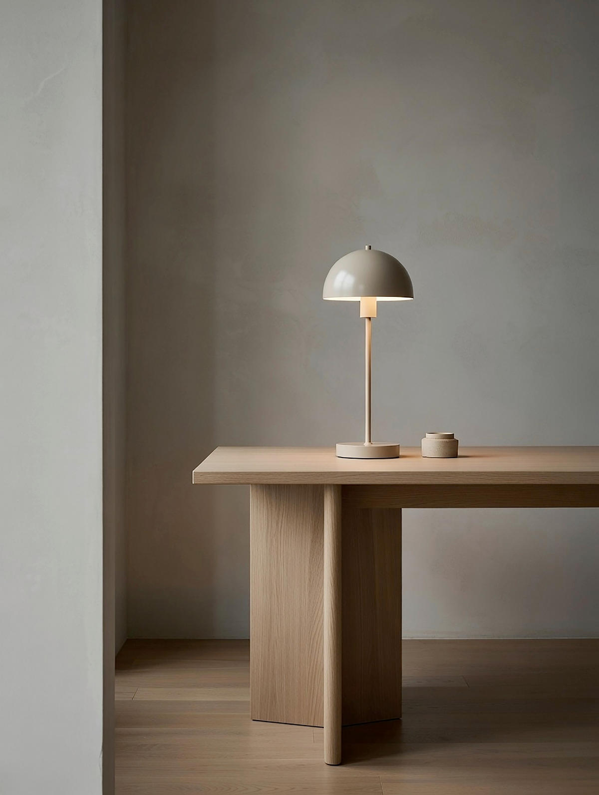TISCHLEUCHTE Vienda 20/50 cm  - Beigebraun, Design, Metall (20/50cm) - Belid