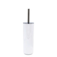 WC-BÜRSTENGARNITUR in Kunststoff  Kunststoff   - Chromfarben/Weiss, Basics, Kunststoff (9/37,3/9cm) - Sadena