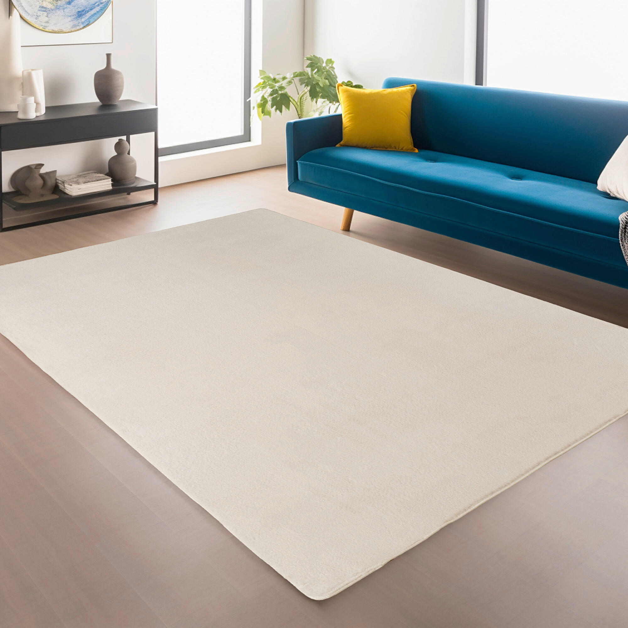 WEBTEPPICH 60/100 cm Joy Creme  - Creme, Design, Textil (60/100cm)