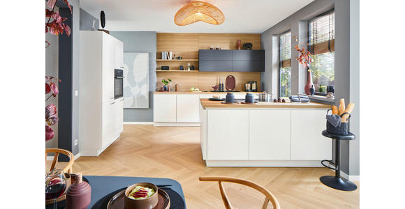 EINBAUKÜCHE - Weiß, Design, Holzwerkstoff - Dieter Knoll