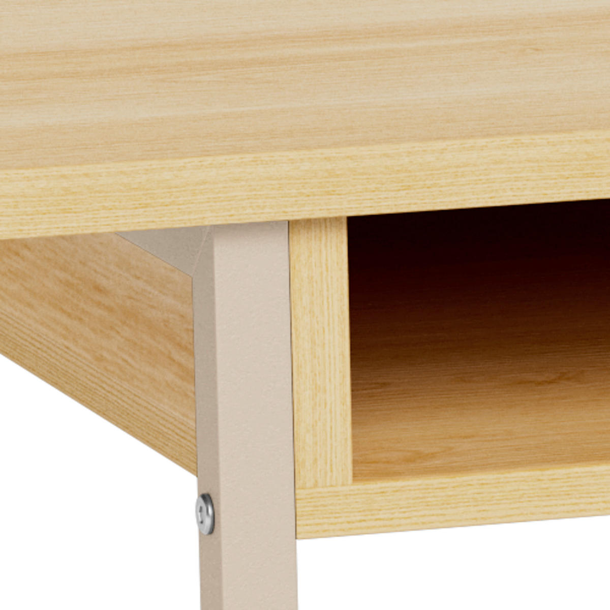 KONSOLENTISCH DARLINGTON Grau, Eichefarben  - Eichefarben/Grau, Design, Holzwerkstoff/Metall (140/40/77cm) - MID.YOU