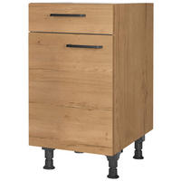 SCHUBKASTENUNTERSCHRANK 45/87/56 cm  in Eichefarben  - Eichefarben/Schwarz, MODERN, Holzwerkstoff/Metall (45/87/56cm) - Nobilia