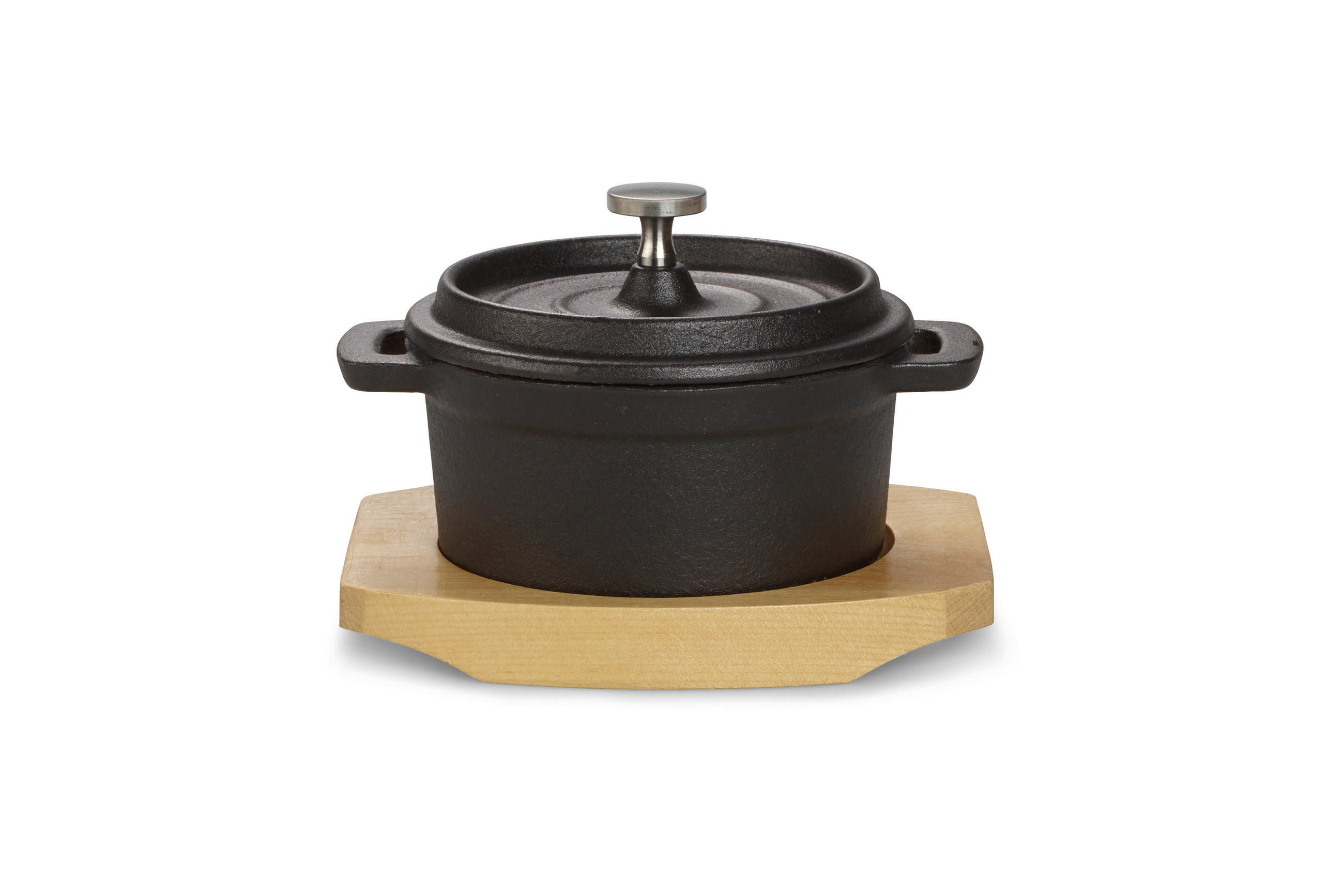 GRYTA 0,2 l  - brun/svart, Basics, metall/trä (13/5/10cm) - Echtwerk