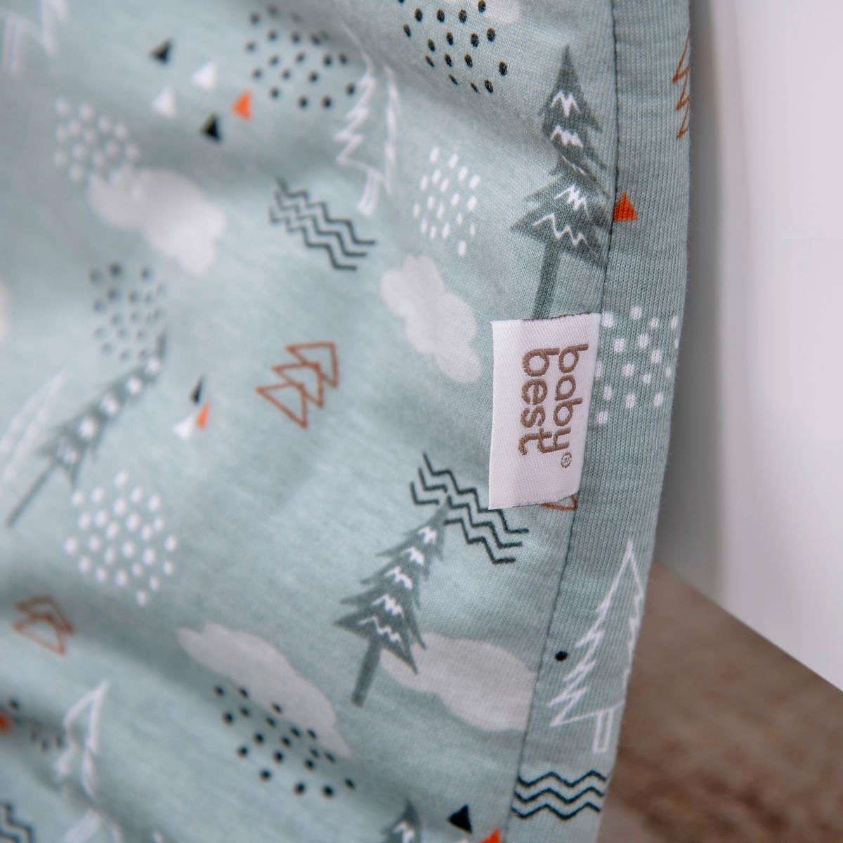 BABYSCHLAFSACK NORDIC FOREST  90/45 cm     - Salbeigrün, Basics, Textil (90/45cm) - Herding