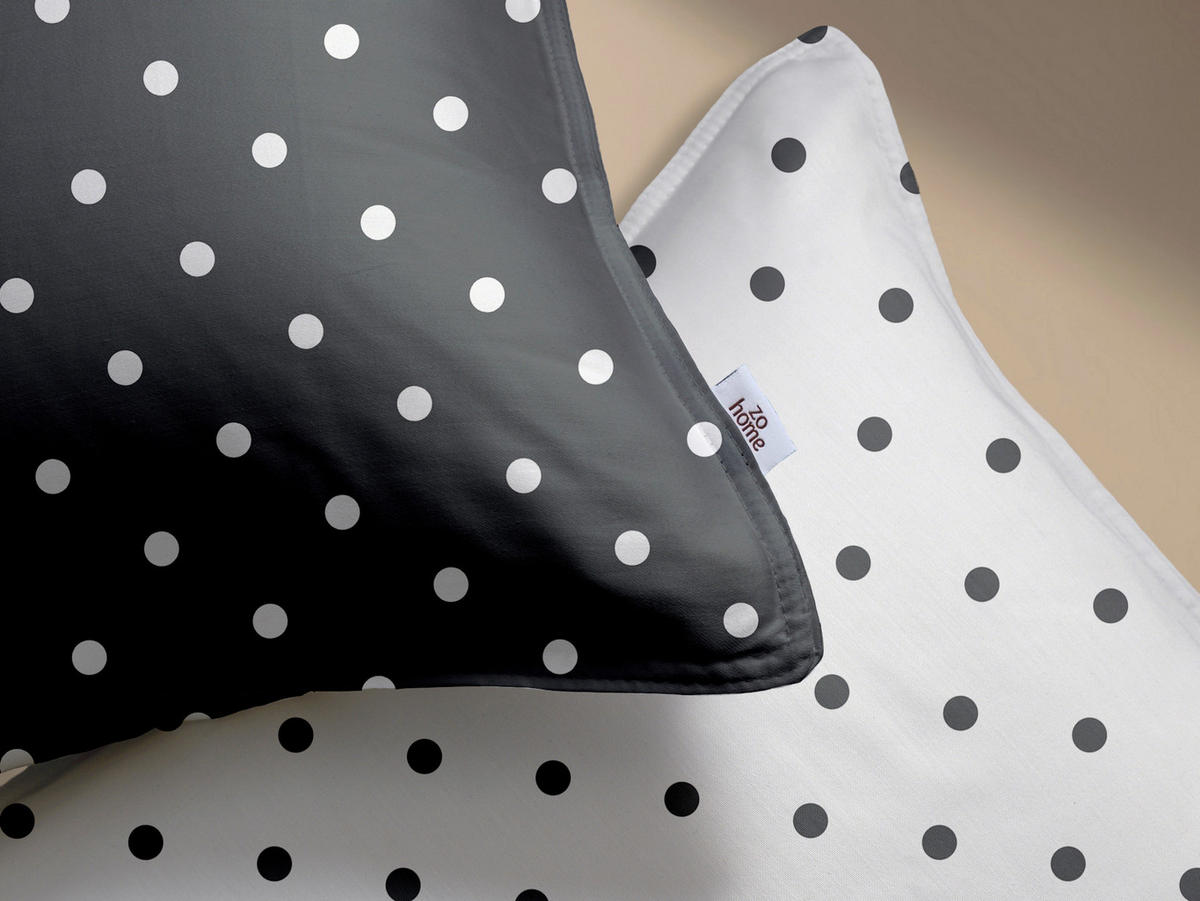 BETTWÄSCHE 2-teilig Punta-di-Cotone Renforcé 135/200 cm  - Grau, Basics, Textil (135/200cm)
