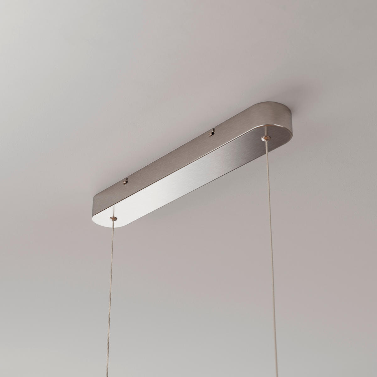ZÁVĚSNÉ LED SVÍTIDLO, 113/1,5/150 cm  - barvy niklu, Design, kov/plast (113/1,5/150cm) - Novel