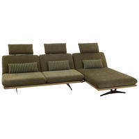 SEDEŽNA GARNITURA, svetlo zelena  - črna/bež, Design, kovina/tekstil (318/92/90/165cm) - Dieter Knoll